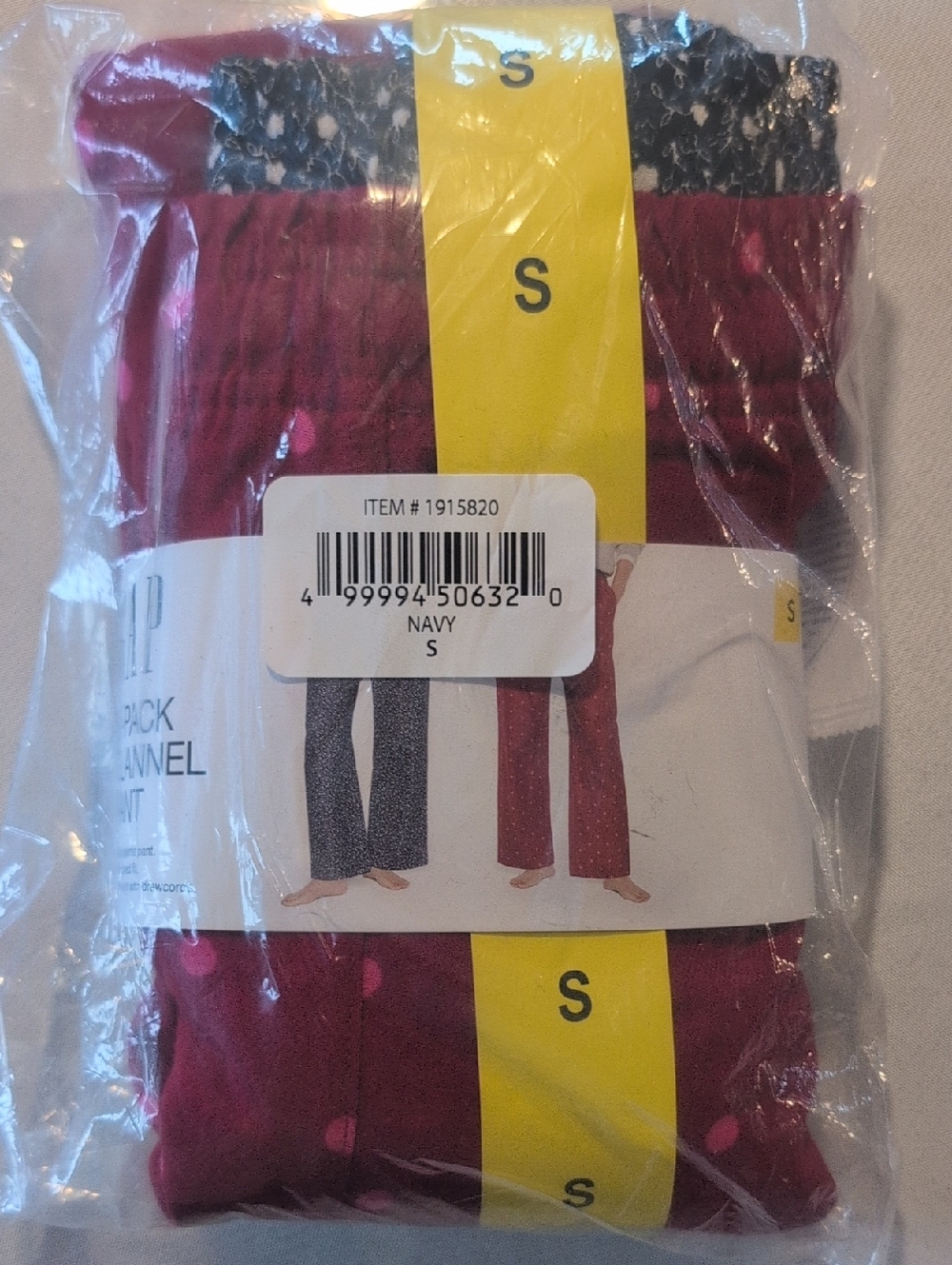 GAP 2-Pack Flannel Pajama Pants - Burgundy And Blue NWT